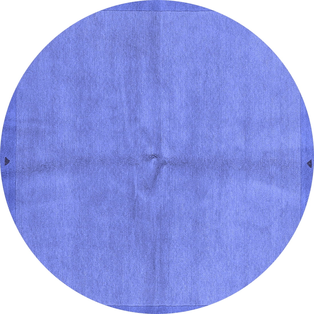Ahgly Company Indoor Round Abstract Blue Modern Area Rugs, 6' Round ...