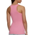 thumbnail image 2 of Solid Racerback Ribbed Knit Tank Top, 2 of 2