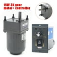 thumbnail image 2 of Gear Motor AC 110V Electric Variable Speed Controller 1:3 450RPM Gearmotor Motor, 2 of 12