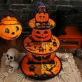 thumbnail image 5 of Halloween Cupcake Stand Decoration,Halloween Reusable 3 Tier Round Cardboard Cupcake Stand Tower,Pumpkin Cupcake Tower for Halloween Birthday Wedding Proposal Anniversary Table Decorations, 5 of 6