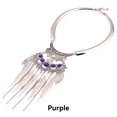 thumbnail image 3 of Jumpingount Mujer hombre aleación borla collar moda collares colgante joyería regalos accesorio cumpleaños club nocturno Bar Ropa, zapatos y accesorios Miscelánea Violeta Jumpingount AP014684-03, 3 of 6