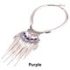 thumbnail image 3 of Qarigey Mujer hombre aleación borla collar moda collares colgante joyería regalos accesorio cumpleaños club nocturno Bar Ropa, zapatos y accesorios Miscelánea Violeta Qarigey AP014684-03, 3 of 6