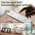 thumbnail image 4 of Dteck for iPhone 16 Case with Camera Contral Button, Compatible with MagSafe, Magnetic for iPhone 16 Case with Upgraded Lens Stand, Anti-Yellowing Slim Phone Case 6.1",Clear, 4 of 8