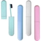 thumbnail image 1 of 4 Pack Toothbrush Travel Case, Green*Pink*Beige*Blue 7.9*1.2, 1 of 5