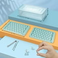 thumbnail image 6 of Ice Cube Tray with Lid and Bin - Round Ice Trays for Freezer with Lid - Ice Cube Trays for Freezer with Ice Container (0.8"-2PACK Blue), 6 of 8
