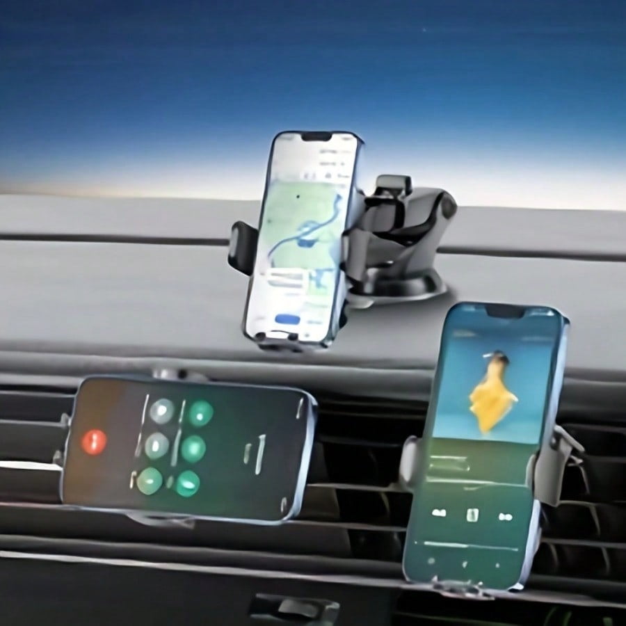 Wireless Car Charger, 15W Fast Charging Auto Clamping Car Charger Phone Mount Phone Holder fit for Iphone 16 15 14 13 12 Pro Max 11 XR XS Black