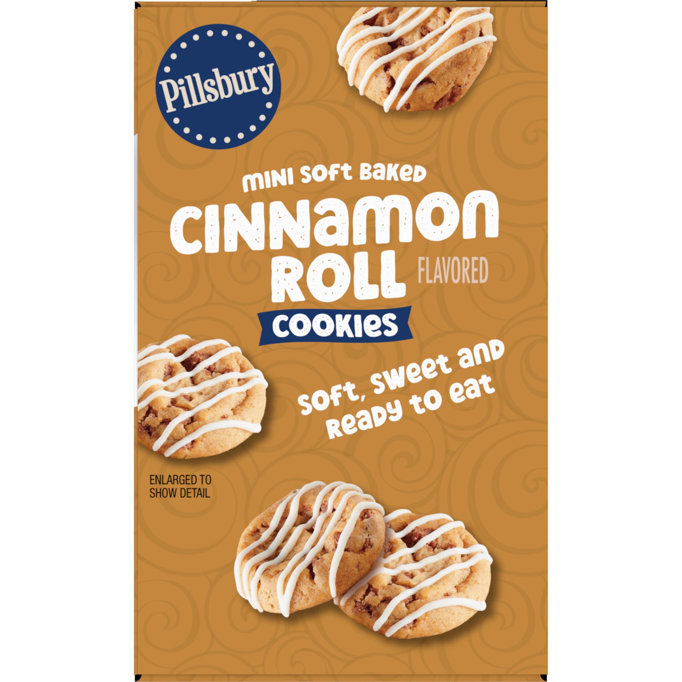 Pillsbury Mini Soft Baked Cinnamon Roll Flavored Cookies 10 Count