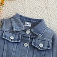 thumbnail image 6 of Splozh Denim Jacket for Girls Kids Toddler Baby Boys Girls Casual Outwear Denim Jacket Long Sleeve Cardigan Button Denim Coat Pink,12-18 Months, 6 of 7
