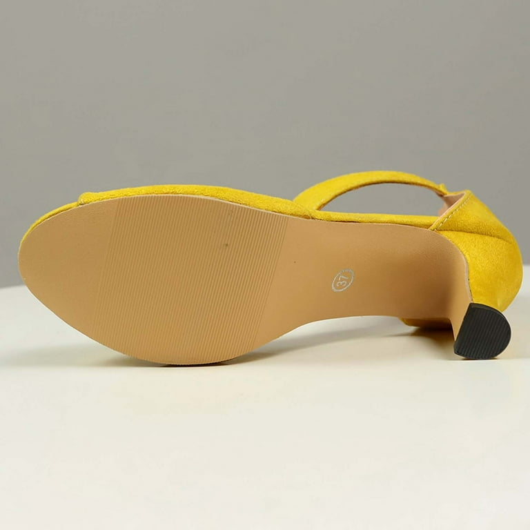 YELLO CHUNKY HEEL SANDALS Mサイズ Amazon.com | Bellini Fuss Womens Chunky Heel Mule Sandal