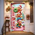 thumbnail image 3 of Cartoon Gingerbread House Christmas Banner Holiday Decoration Gingerbread Design Bakery Theme for Christmas Party Festive Event Kids Celebration, 3 of 9