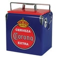thumbnail image 2 of Corona Retro Ice Chest Cooler with Bottle Opener 13L (14 qt), Blue and Red, 2 of 7