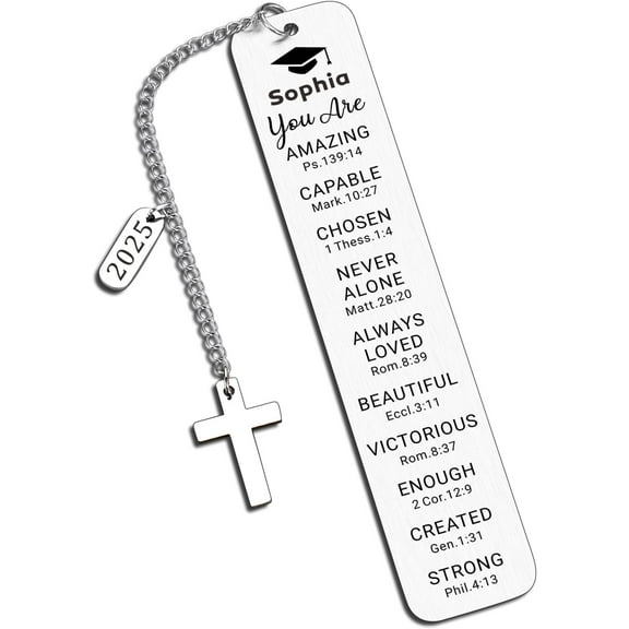 Personalized Class of 2025 Christian Graduation Announcements Gifts for Her Him Custom Senior 2025 Graduation Gifts for Her Him Kindergarten College Graduations End of Year Students Giftss