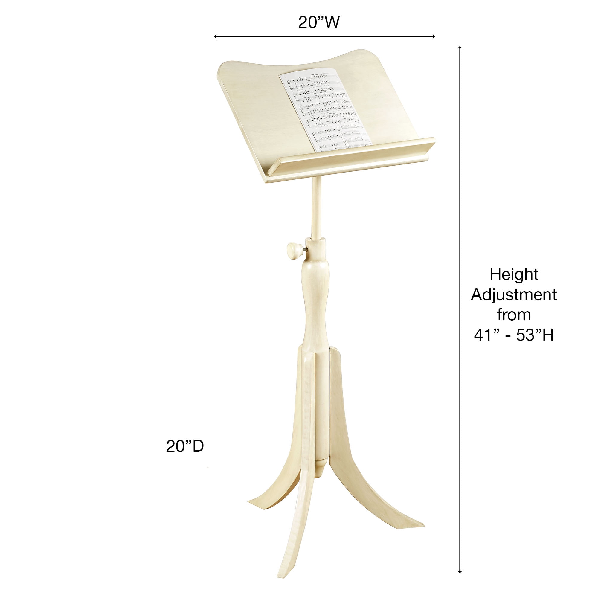 Parke Music Stand Whitewash One Size