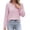 Pink, variant on Cilsoka Womens Long Sleeve Shirts Fall 2026 Crew Neck Dressy Casual Blouses Eyelet Tunic Tops Fashion Outfits Clothes