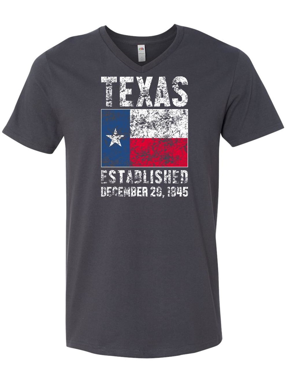 INKtastic Established December 29, 1845 Texas Flag Men's VNeck T