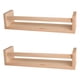 thumbnail image 1 of Estantería flotante de madera natural para pared de 2 piezas para niños, estantes de guardería para pared, decoración de baño, estante para especias de cocina, 1 of 7