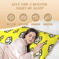 thumbnail image 3 of KLL White Popcorn Pattern Long Body Pillow Cover,20x60 Body Pillow Cases,Soft Brushed Microfiber Invisible Zipper Design-Pillow core not included, 3 of 7