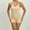 Beige, variant on Rompers for Women Short Workout Romper Onesie Sleeveless Spaghetti Strap Seamless Built in Bra Workout Bodycon Summer Bodysuit Rompers Unitard Backless Yoga Outfits