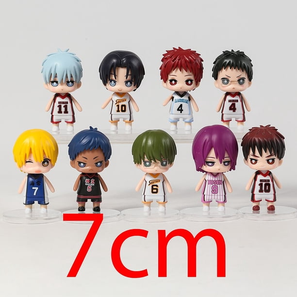 Conjunto de figuras de Basketball de Kuroko, conjunto de modelos de decoración para la casa, Tetsuya Taiga Teppei Ryota Shintaro kazunari Daiki Atsushibolsas de 7cm zhangyuxiang unisex