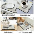 thumbnail image 4 of 19.5x12in Coffee Drying Mat - Premium Super Absorbent Large Dish Mat for Easy Kitchen Cleaning, Coffee Mat A Must-have Accessory for Coffee Lovers, 4 of 7