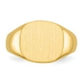 thumbnail image 5 of Auriga Fine Jewelry 14K Yellow Gold 12.0x13.5 mm Open Back Signet Ring for Men Size 10, 5 of 6