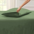 thumbnail image 2 of 5 Piece Split California King Sheet Set for Adjustable Beds 800 Thread Count 100% Egyptian Cotton Split California King Sheet Set, 24 Inch Deep Pocket, Moss Solid, 2 of 8