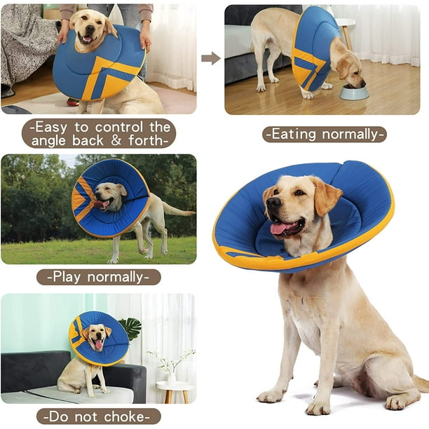 Dog Cone Adjustable Dog Cones for Large Dogs After Surgery Cone