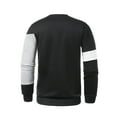 thumbnail image 4 of Fall Shirts for Men Casual Pullover Pullover Long Sleeve Patchwork Round Neck Sports Sweatshirt Top, 4 of 5
