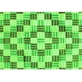 thumbnail image 1 of Ahgly Company Indoor Rectangle Checkered Green Modern Area Rugs, 5' x 8', 1 of 4