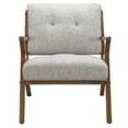thumbnail image 2 of Rocket - Mid Century Modern Accent Lounge Arm Chair Comfy Lounge Chair Indoor Arm Chair for Bedroom Living Room- Sturdy Solid Wood Frame Z Rocket Style - Tufted Upholstery-Light Gray, 2 of 6