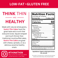 thumbnail image 4 of Suzie's Organic Brown Rice Cake Thins|12 Pack|Lightly Salted Low Sodium|USDA Organic, NON-GMO, Fat-Free, Sugar-Free, Gluten-Free|Low-Calorie Snack-20 Calories Per Slice|Bread & Cracker Replacement, 4 of 5
