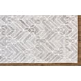 thumbnail image 3 of Palatez Geometric Tufted Wool Rug, Opal Gray/Warm Gray, 10ft x 10ft Round, 3 of 7