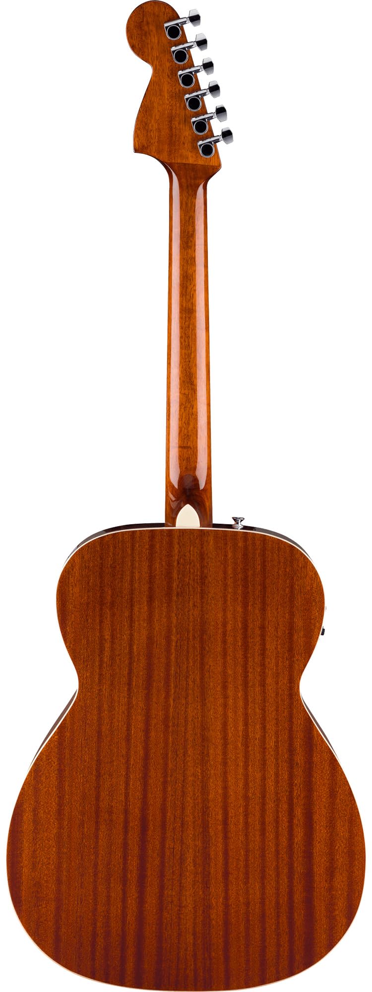 Fender California Standard Monterey E Acoustic-Electric Guitar - Natural Sapele Bundle with Case, Tuner, Strap, Strings, String Winder, Picks, and Austin Bazaar Instructional DVD