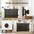 thumbnail image 5 of 42 in Tall Mesh Retractable Baby Gate, Expandable Safety Pet Gates For Doorway Stairs,Extend to 59" Wide, Dog Gate for Indoor & Outdoor Use,Black, 5 of 6