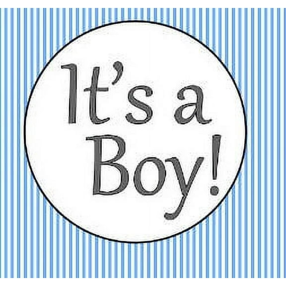 It's A Boy Baby Shower Edible Cake Decoration Image Topper - Stripes