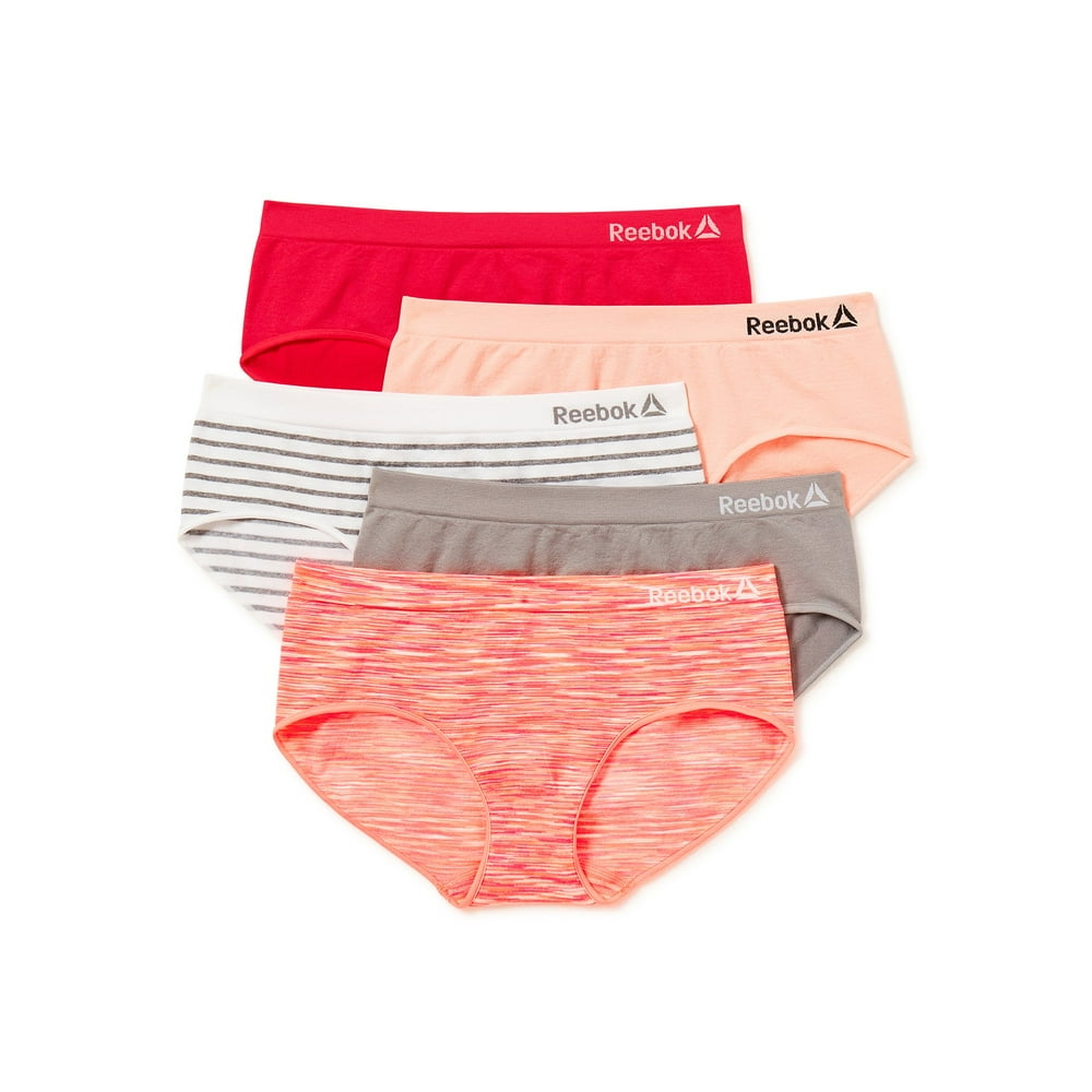 Reebok Reebok Girl's Seamless Hipster Underwear, 5 Pack