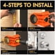 thumbnail image 3 of Kit de Instalación de Cerradura de Puerta, Plantilla para Cerradura de Puerta de Metal o Madera, Kit de de para una Fácil Instalación de la Cerradura (Naranja), 3 of 5