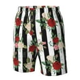thumbnail image 5 of Naloa Rose Flowers Men's Beach Shorts, Surfing shorts, Swim trunks, Quick Dry Swim Trunks for Surfing Beach Fun - Small, 5 of 9
