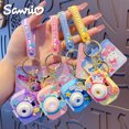 thumbnail image 4 of Colgante de la serie Sanrio de Anime nuevo, decoración de muñeca con pegamento bonito y delicado, colgante para bolsa de coche, llavero de Hello Kitty Kawaii, 2023, 4 of 4