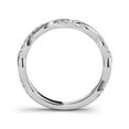 thumbnail image 2 of Dash Jewelry 14K White Gold Plated Rings - 0.8 Ct Round Cut Moissanite Silver Rings for Women's - Birthday Gift Engagement Wedding Ring - Bridal Promise Rings - Infinity Criss Cross Over Shank Ring, 2 of 7