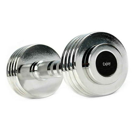 Cxjoy Dumbbells, Steel Dumbbells Ultracompact & Adjustable Chrome Dumbbell for Home Gym Workout
