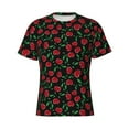 thumbnail image 3 of Naloa Cherry Men's T-Shirt Sport T-shirt Men's Basic Tee Casual Men's Shirt, Round Neck, Short Sleeves - XX-Large, 3 of 5