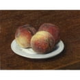 thumbnail image 3 of Henri Fantin-Latour 14x12 Black Modern Framed Museum Art Print Titled - Three Peaches on a Plate (1868), 3 of 5