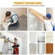 thumbnail image 5 of Cinta adhesiva para enmascarar con pintura Lona de plástico protectora de pintura de 55 cm x 20 m Película de enmascarar transparente con cinta adhesiva para proteger muebles (5 rollos), 5 of 5