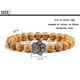 thumbnail image 2 of Pulsera con abalorio con estampado de pata de piedra volcánica de Lava negra mate Natural, joyería para amantes de los perros y gatos conmemorativos para mascotas, pulseras, regalos brillar Hogar, 2 of 2