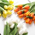 thumbnail image 4 of Single Branch Simulation Flower Easy Care Realistic No-fading No Withering Table Centerpiece Artificial Tulip for Wedding, 4 of 8