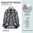 thumbnail image 3 of Symmetrical Rustic Tribal Style School Bag, Waterproof Oxford Cloth, Adjustable Straps, Comfortable Padding, Large Capacity Backpack for Outdoor, School, Travel, and Sports Use, 3 of 4