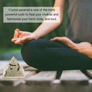 Raw Pyrite Crystal Pyramid – Natural Healing Stone (1.5 Inch)