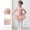 AB51 Pink, variant on Bainana Little Kids Girls Breathable Ballet Dance Dress Size 4-5 Years Color Block Sleeveless V Neck Dresses Girls Performance Dance Tutu Dress Yellow