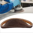 thumbnail image 2 of 10Pcs 15*452Mm Sanding Belt 60-600-Grit For M10 Sander Adapter Polishing Machine, 2 of 9